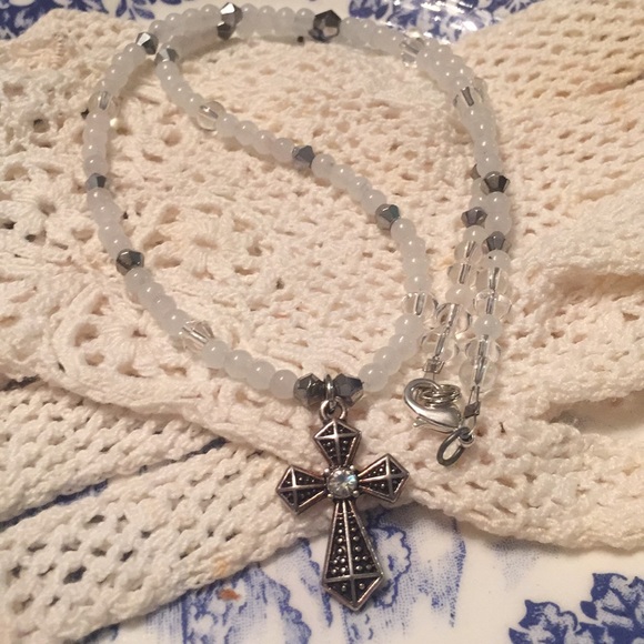 Artisan Jewelry - Cross Beaded Necklace